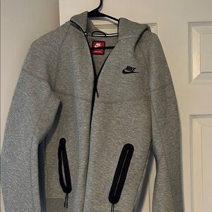 Nike Heather Gray Full-Zip Hoodie